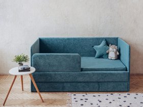 Диван-кровать Happy (бирюзовый) в Кирзе - kirza.mebel-nsk.ru | фото