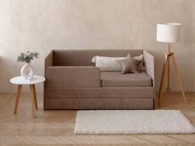 Диван-кровать Happy (капучино) в Кирзе - kirza.mebel-nsk.ru | фото