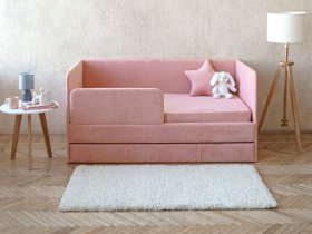 Диван-кровать Happy (коралловый) в Кирзе - kirza.mebel-nsk.ru | фото