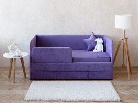 Диван-кровать Happy (сиреневый) в Кирзе - kirza.mebel-nsk.ru | фото