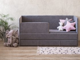 Диван-кровать Happy (темно-серый) в Кирзе - kirza.mebel-nsk.ru | фото