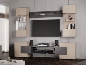 Гостиная Фэнтези (кашемир/графит) в Кирзе - kirza.mebel-nsk.ru | фото
