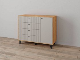Комод «Катрин-13» (дуб крафт золотой/сантьяго софт) в Кирзе - kirza.mebel-nsk.ru | фото