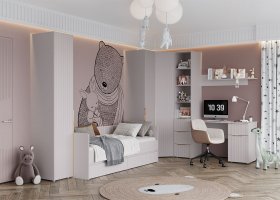 Модульная детская «Тефия» (тефия/софт сантьяго) в Кирзе - kirza.mebel-nsk.ru | фото