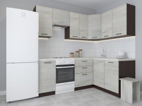 Модульная угловая кухня 1,4м*2,1м Лада (пикард) в Кирзе - kirza.mebel-nsk.ru | фото