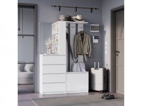 Прихожая Симпл ПР-04 (белый) в Кирзе - kirza.mebel-nsk.ru | фото