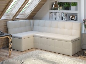 Скамья угловая со спальным местом «Домино» (кашемир) в Кирзе - kirza.mebel-nsk.ru | фото