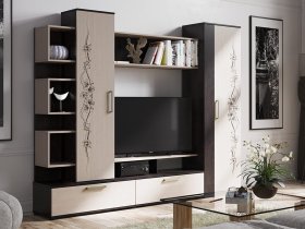 Стенка «Дакота» (венге/дуб молочный) в Кирзе - kirza.mebel-nsk.ru | фото