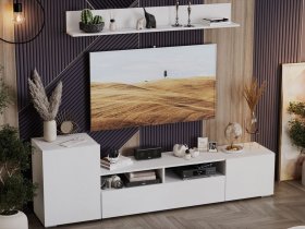 Стенка «Сильвия» (белый ясень) в Кирзе - kirza.mebel-nsk.ru | фото