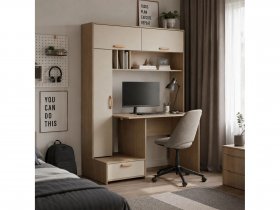 Стол письменный Лайт 03.243  (плэйн/сатин) в Кирзе - kirza.mebel-nsk.ru | фото
