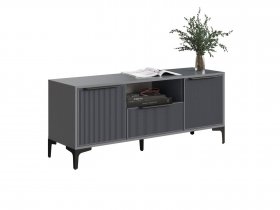 Тумба под ТВ Кимберли (графит/графит софт) в Кирзе - kirza.mebel-nsk.ru | фото