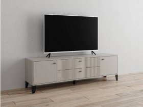 Тумба под ТВ Парус-10 (кашемир/сантьяго софт) в Кирзе - kirza.mebel-nsk.ru | фото